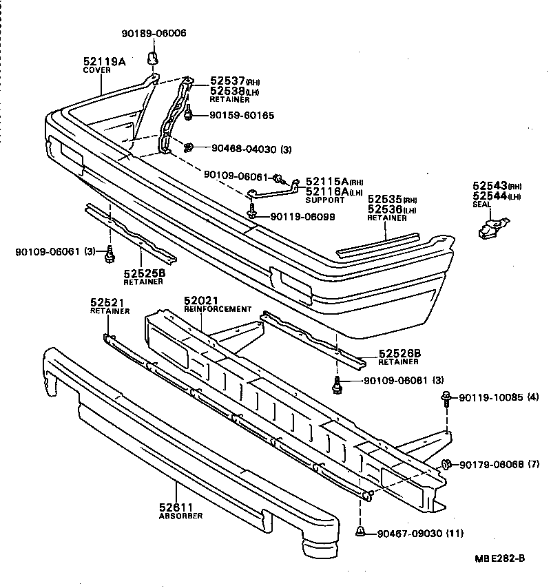  CAMRY |  FRONT BUMPER BUMPER STAY