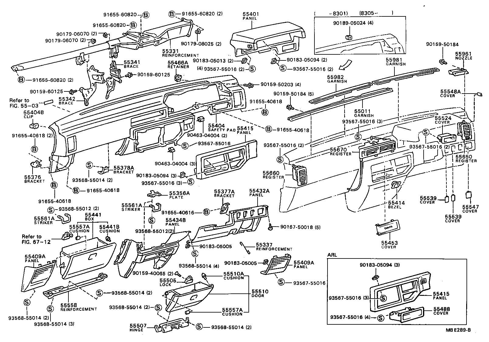  CAMRY |  INSTRUMENT PANEL GLOVE COMPARTMENT