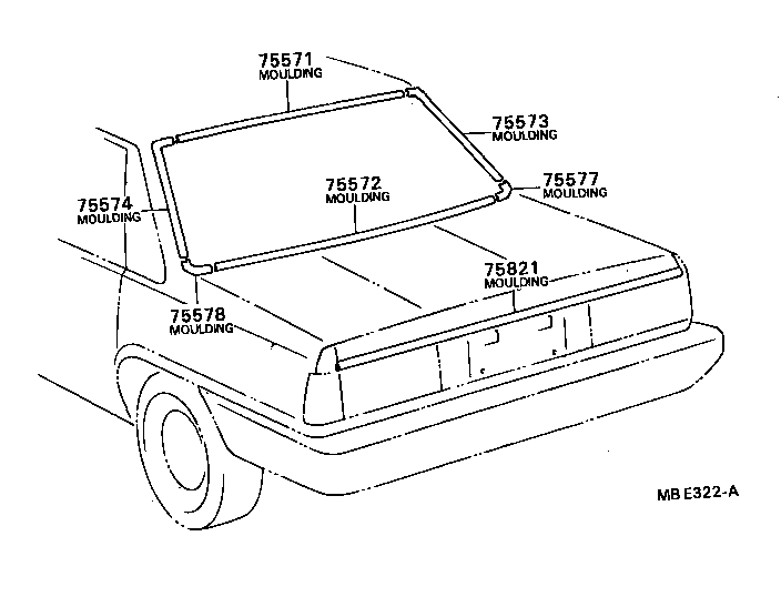  CAMRY |  REAR MOULDING