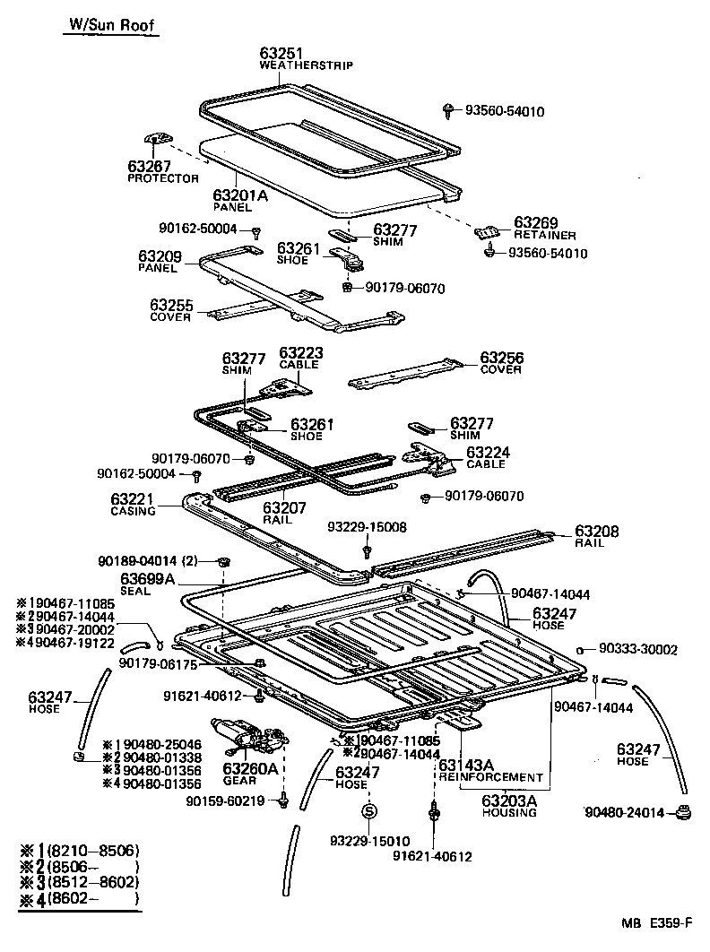  LAND CRUISER 60 |  ROOF PANEL BACK PANEL