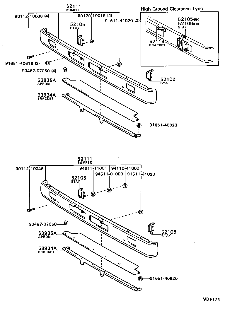  DYNA |  FRONT BUMPER BUMPER STAY