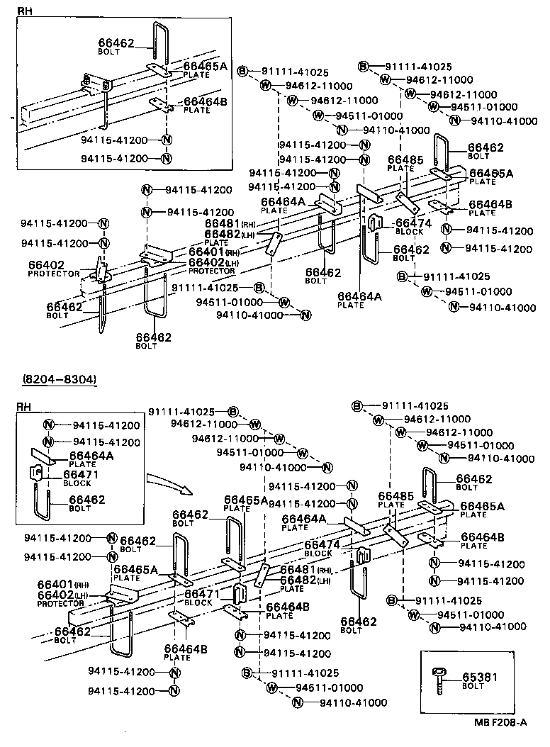  DYNA |  REAR BODY MOUNTING