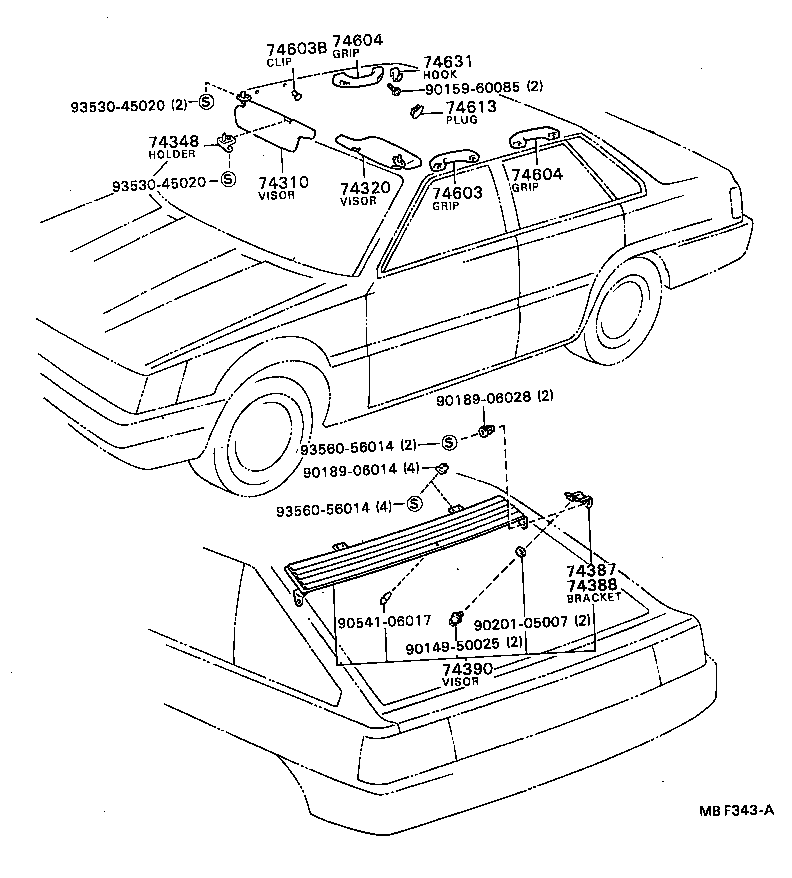  CAMRY |  ARMREST VISOR