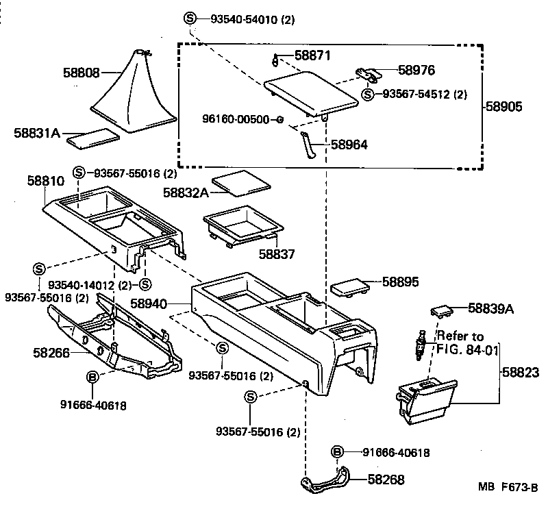  CROWN |  CONSOLE BOX BRACKET
