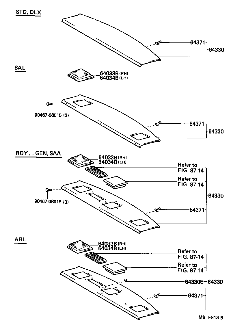  CROWN |  PACKAGE TRAY PANEL LUGGAGE COMPARTMENT MAT