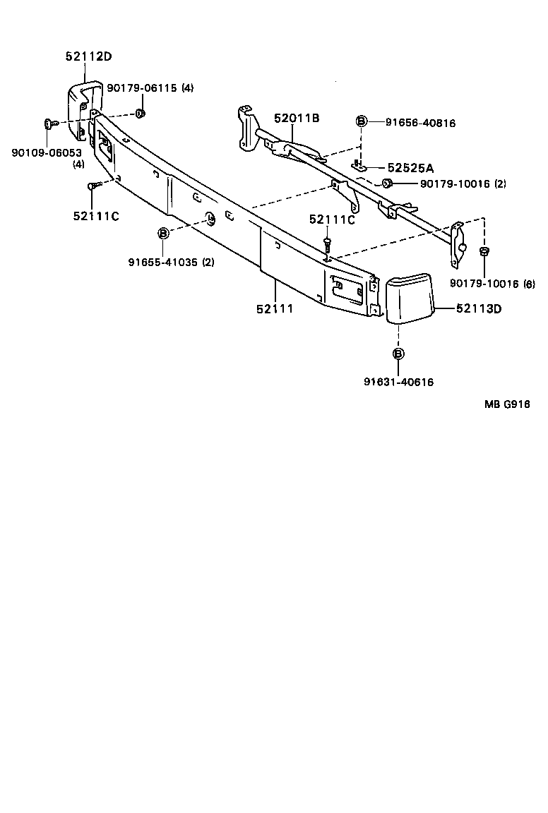  DYNA |  FRONT BUMPER BUMPER STAY