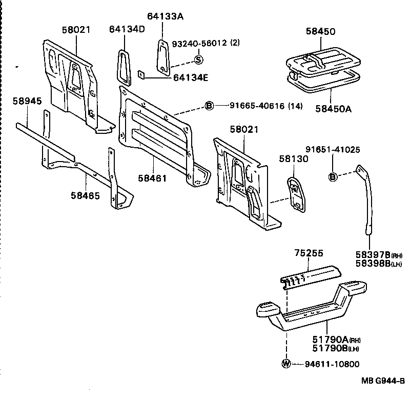  DYNA |  REAR FLOOR PANEL REAR FLOOR MEMBER
