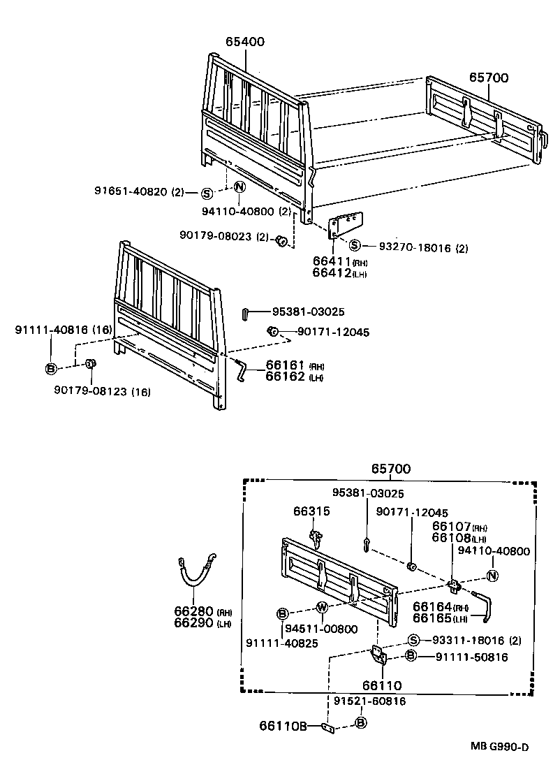  DYNA |  REAR BODY GUARD FRAME TAIL GATE