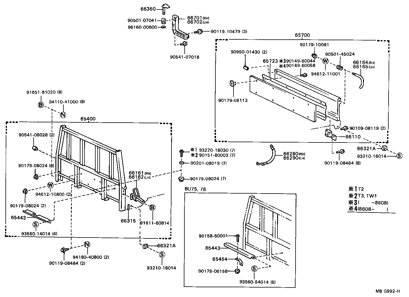  DYNA |  REAR BODY GUARD FRAME TAIL GATE