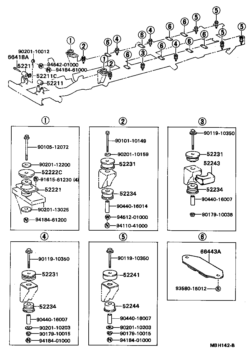  DYNA |  CAB MOUNTING BODY MOUNTING
