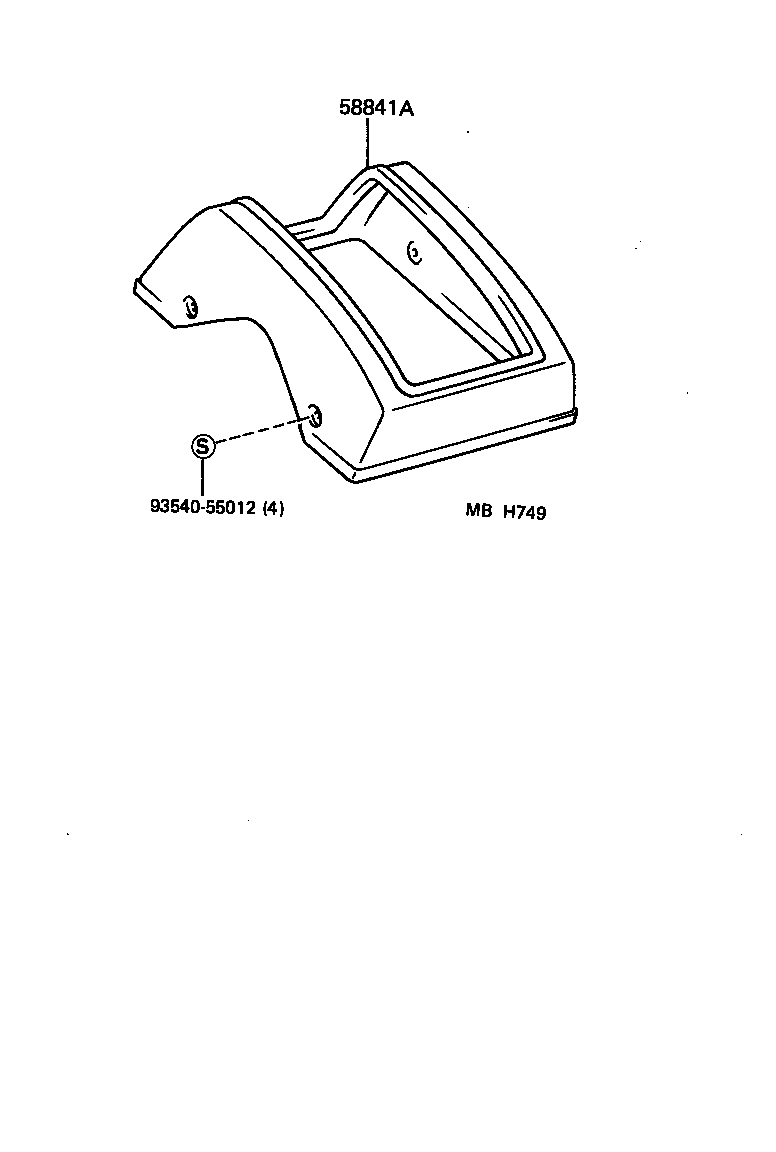  LAND CRUISER 60 |  CONSOLE BOX BRACKET