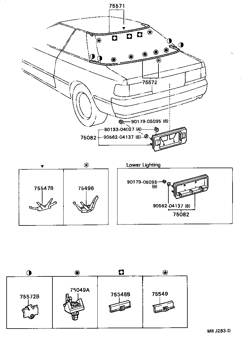  CELICA |  REAR MOULDING