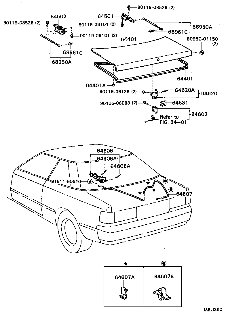  CELICA |  LUGGAGE COMPARTMENT DOOR LOCK