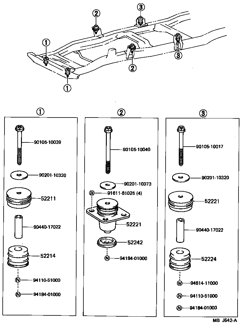  DYNA150 |  CAB MOUNTING BODY MOUNTING