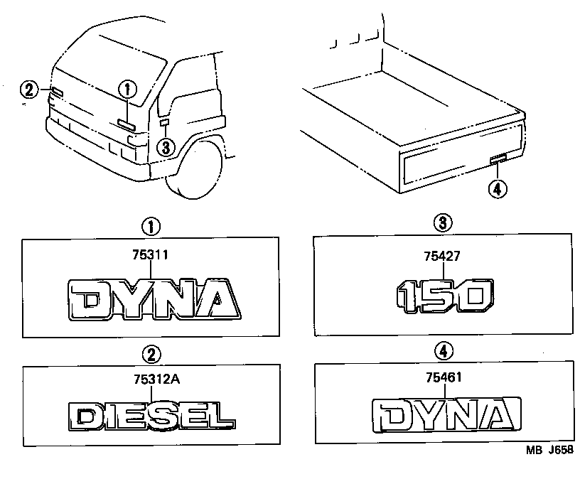  DYNA150 |  EMBLEM NAME PLATE