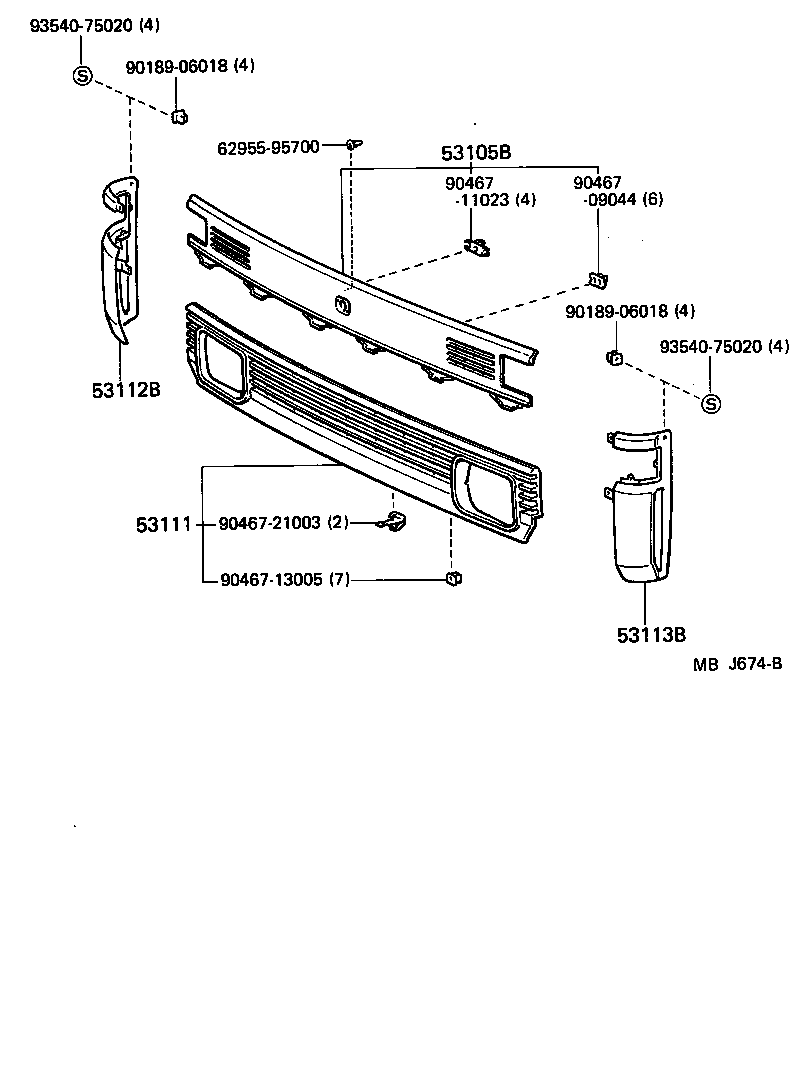  DYNA100 |  RADIATOR GRILLE