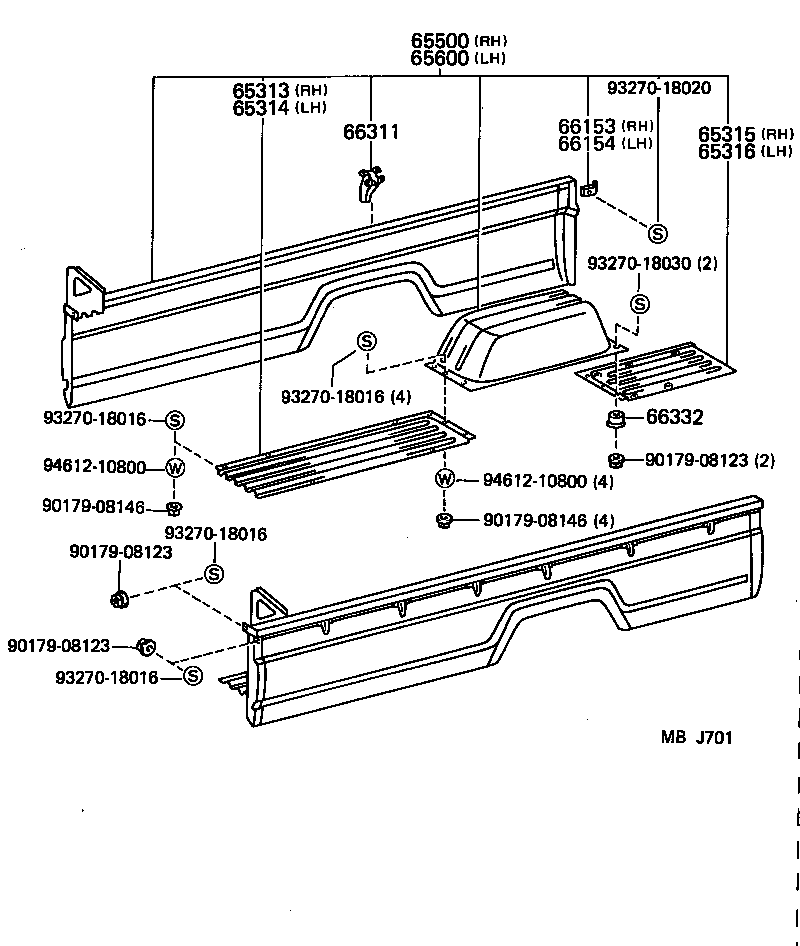  DYNA100 |  REAR BODY SIDE PANEL