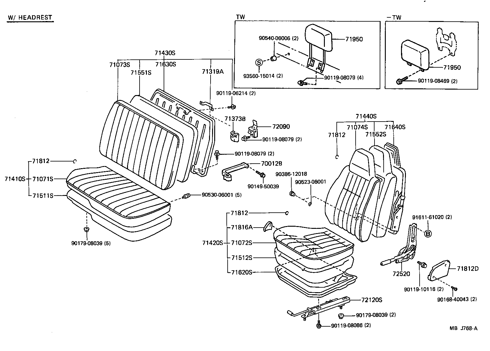  DYNA100 |  SEAT SEAT TRACK