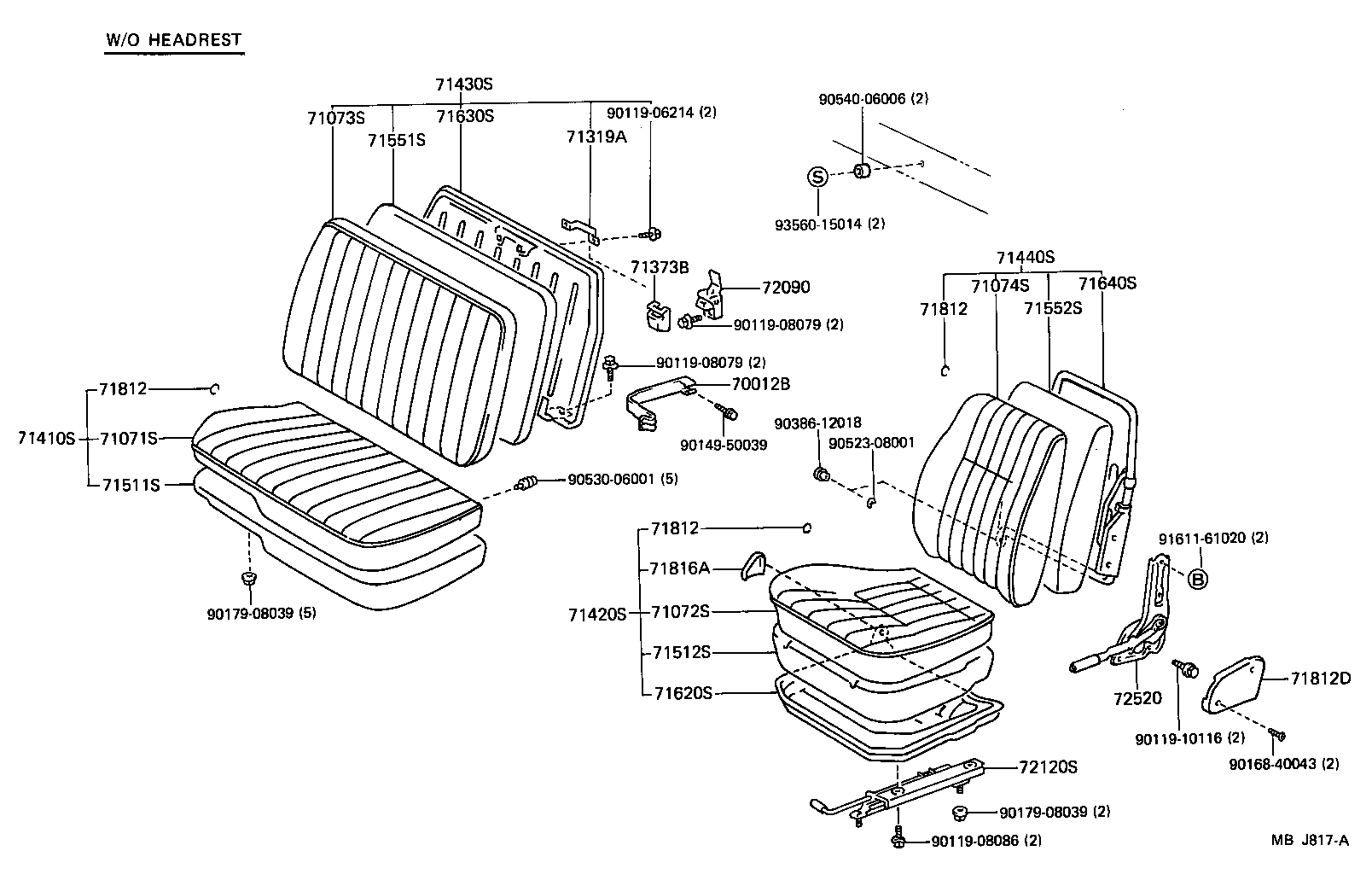  DYNA100 |  SEAT SEAT TRACK