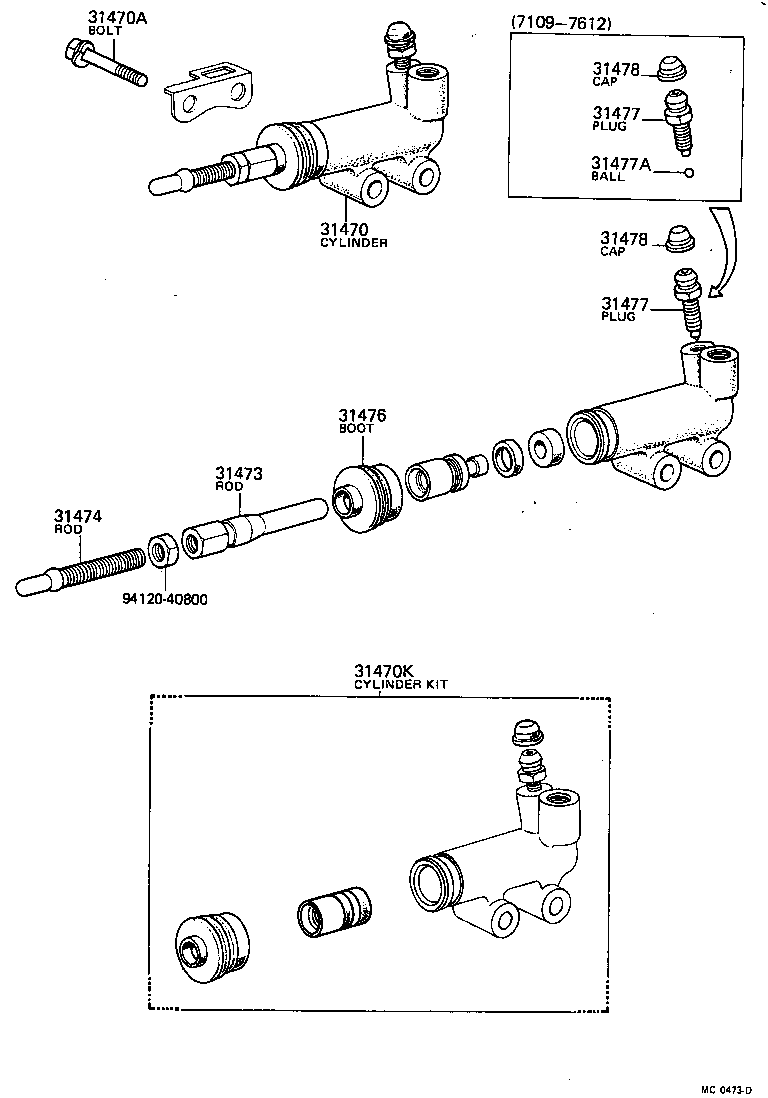  TOYOACE |  CLUTCH RELEASE CYLINDER