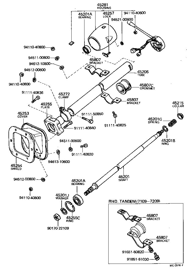  LAND CRUISER 40 45 55 |  STEERING COLUMN SHAFT