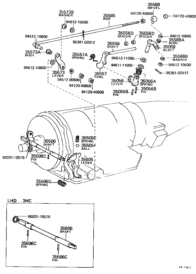  CROWN |  THROTTLE LINK VALVE LEVER ATM