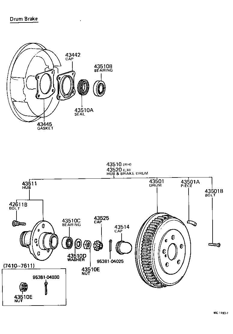  CROWN |  FRONT AXLE HUB