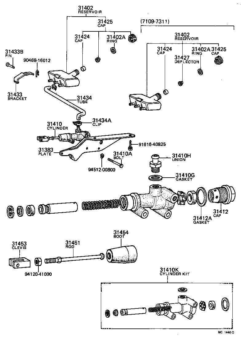  TOYOACE |  CLUTCH MASTER CYLINDER