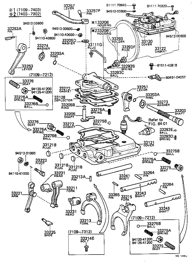  TOYOACE |  GEAR SHIFT FORK LEVER SHAFT MTM