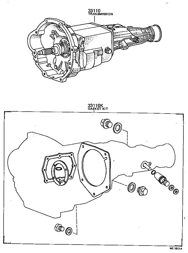  HILUX |  TRANSAXLE OR TRANSMISSION ASSY GASKET KIT MTM