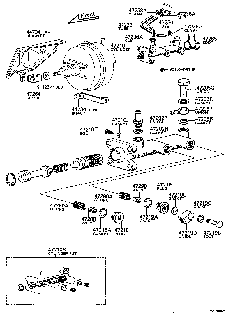  TOYOACE |  BRAKE MASTER CYLINDER