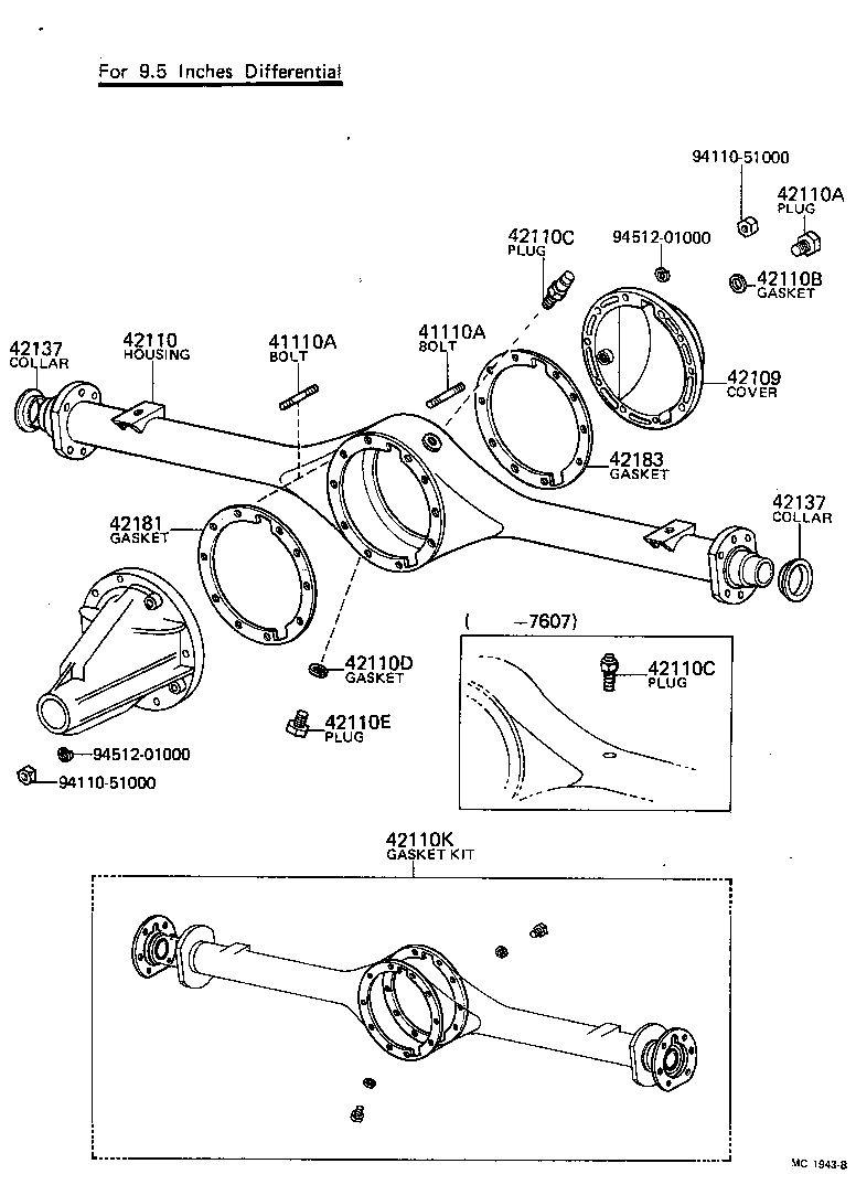  TOYOACE |  REAR AXLE HOUSING DIFFERENTIAL