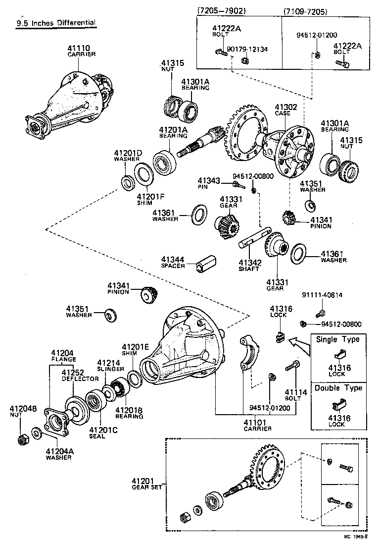  TOYOACE |  REAR AXLE HOUSING DIFFERENTIAL