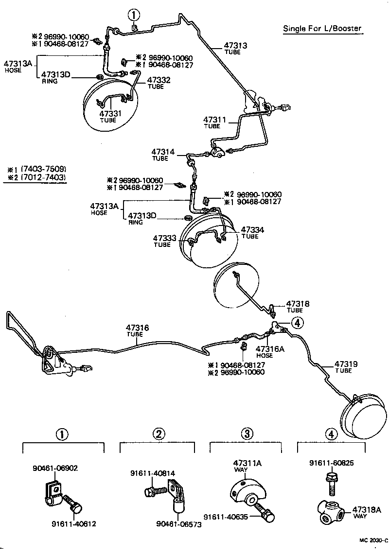  CARINA |  BRAKE TUBE CLAMP