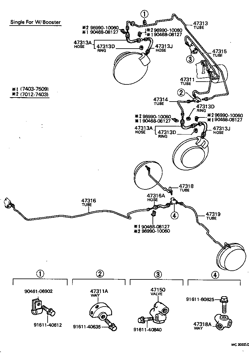  CARINA |  BRAKE TUBE CLAMP