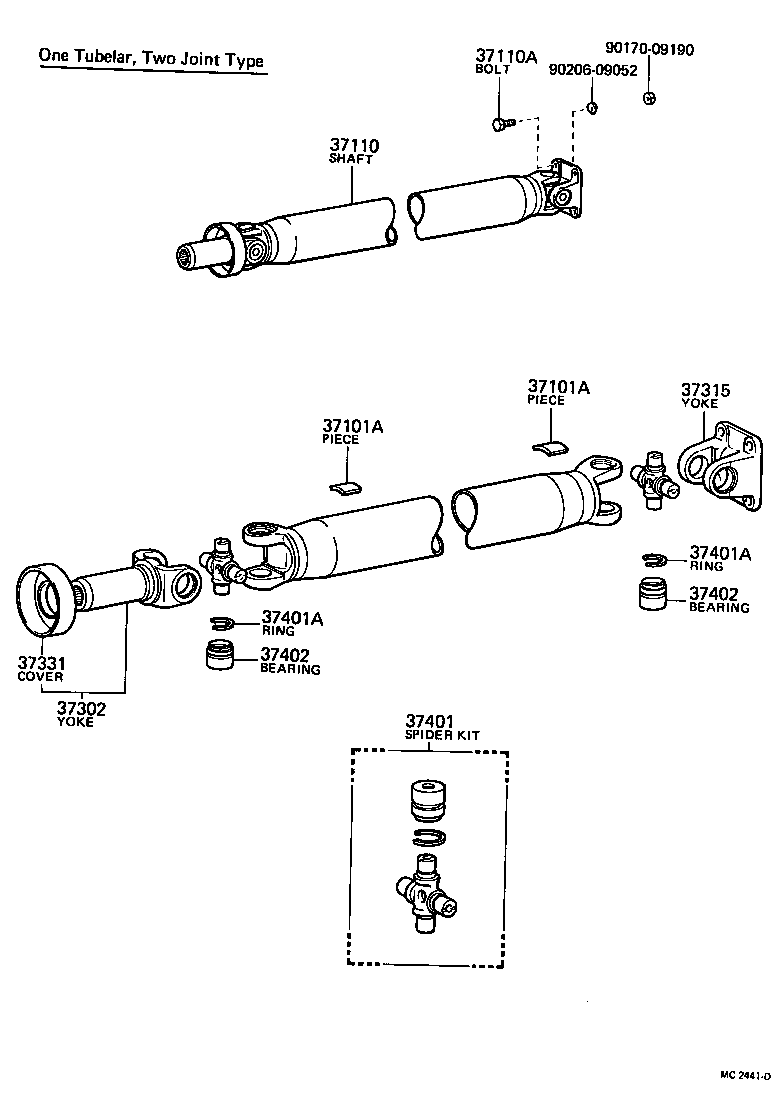  CROWN |  PROPELLER SHAFT UNIVERSAL JOINT