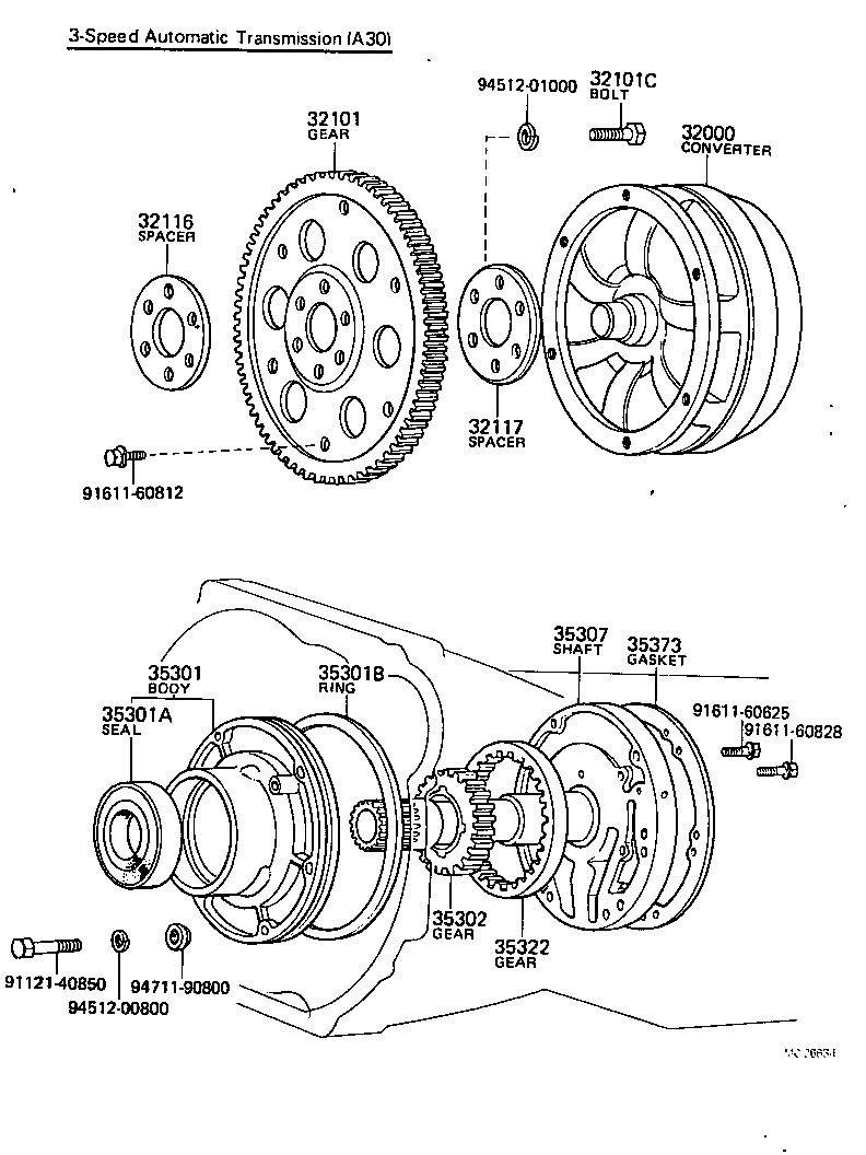  CROWN |  TORQUE CONVERTER FRONT OIL PUMP CHAIN ATM