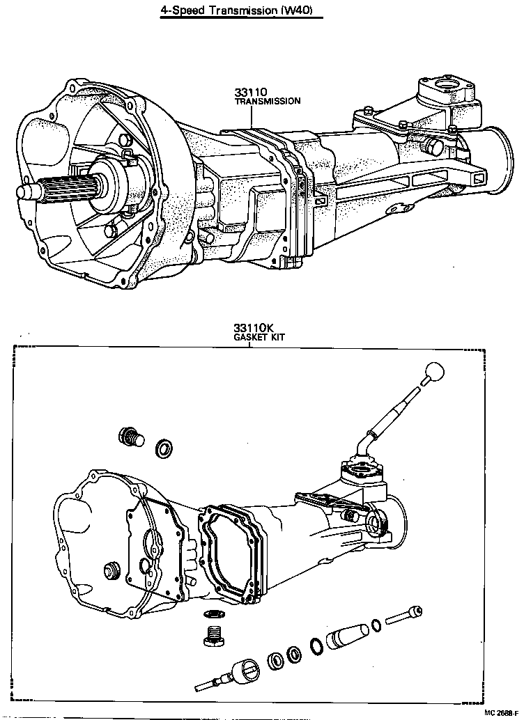  CORONA |  TRANSAXLE OR TRANSMISSION ASSY GASKET KIT MTM