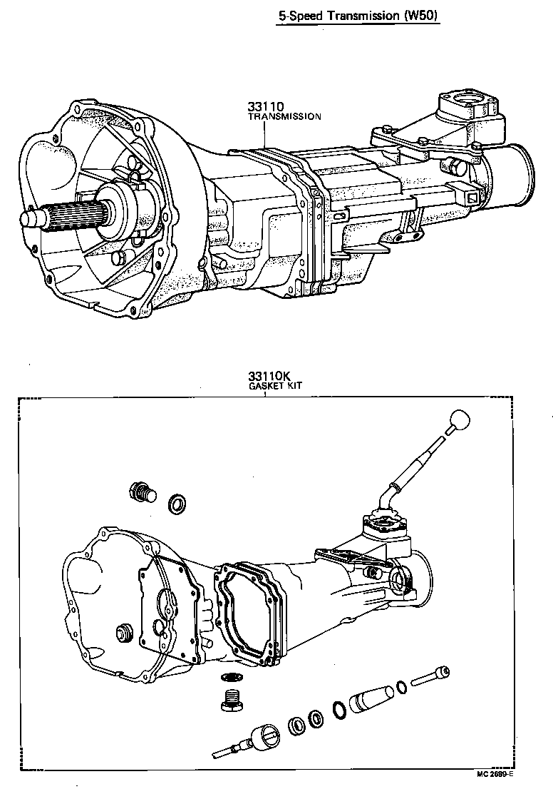  CROWN |  TRANSAXLE OR TRANSMISSION ASSY GASKET KIT MTM