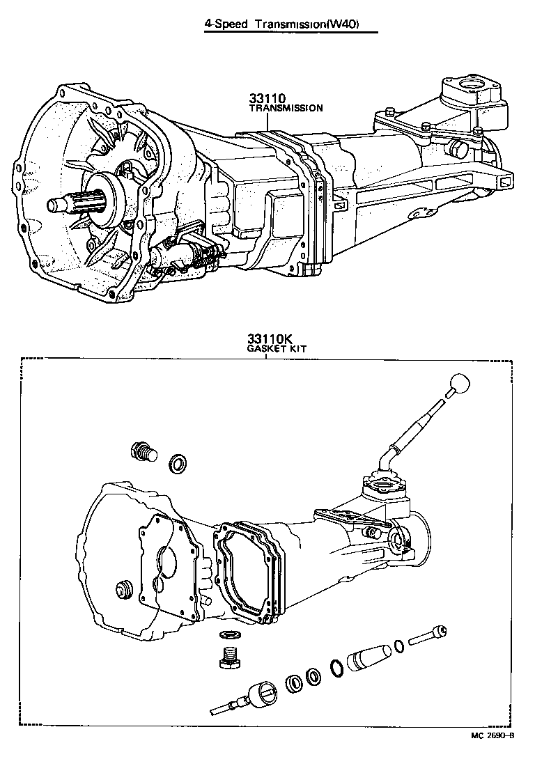  CROWN |  TRANSAXLE OR TRANSMISSION ASSY GASKET KIT MTM