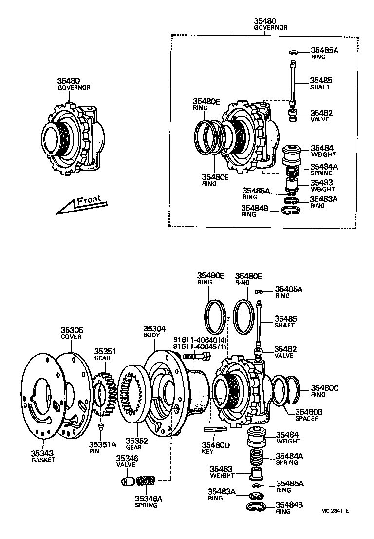  CROWN |  REAR OIL PUMP GOVERNOR ATM