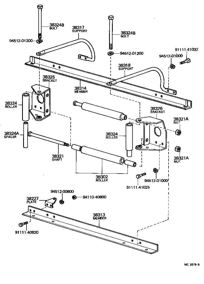  LAND CRUISER 40 45 55 |  TRANSFER VALVE BODY VALVE LEVER