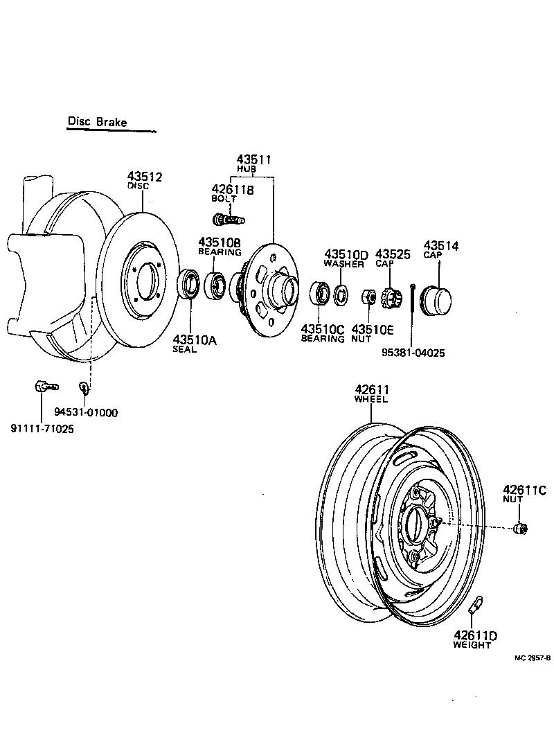  CARINA |  FRONT AXLE HUB