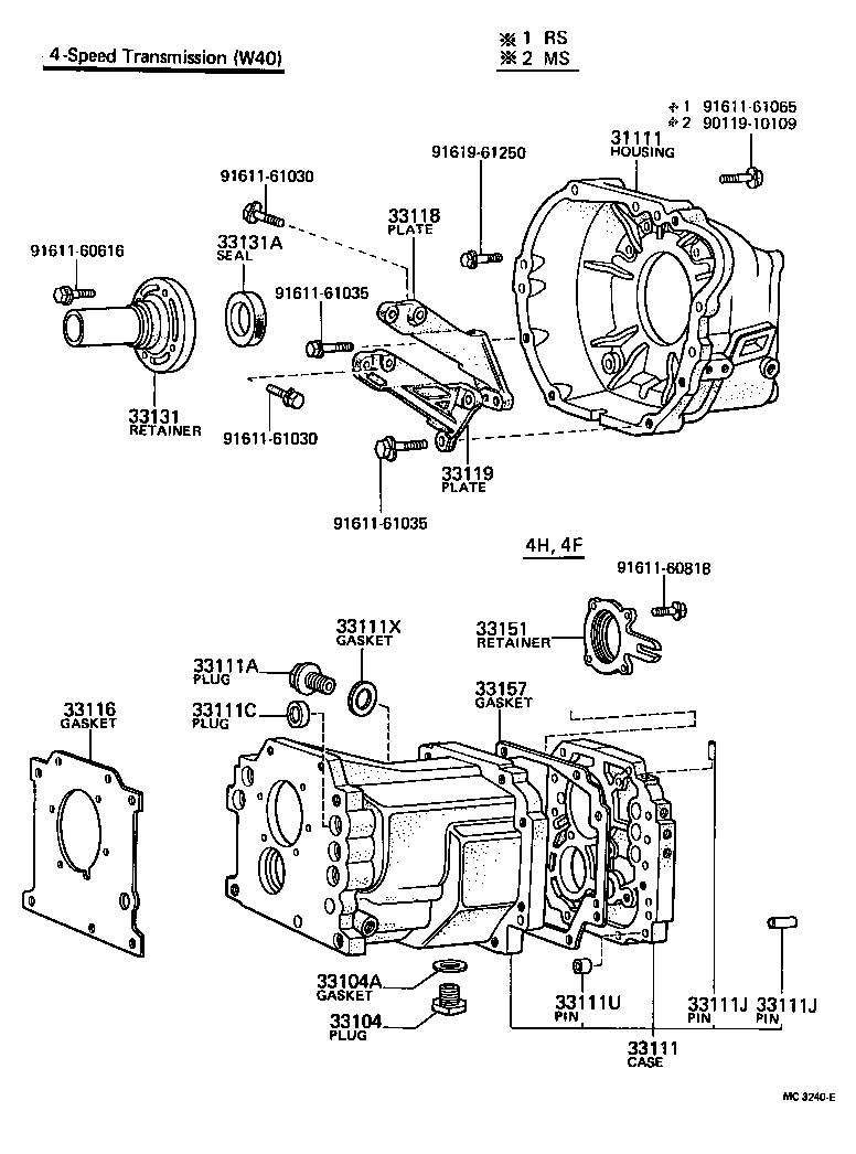  CROWN |  CLUTCH HOUSING TRANSMISSION CASE MTM