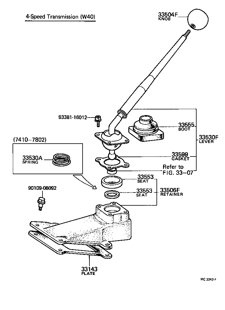  CROWN |  SHIFT LEVER RETAINER