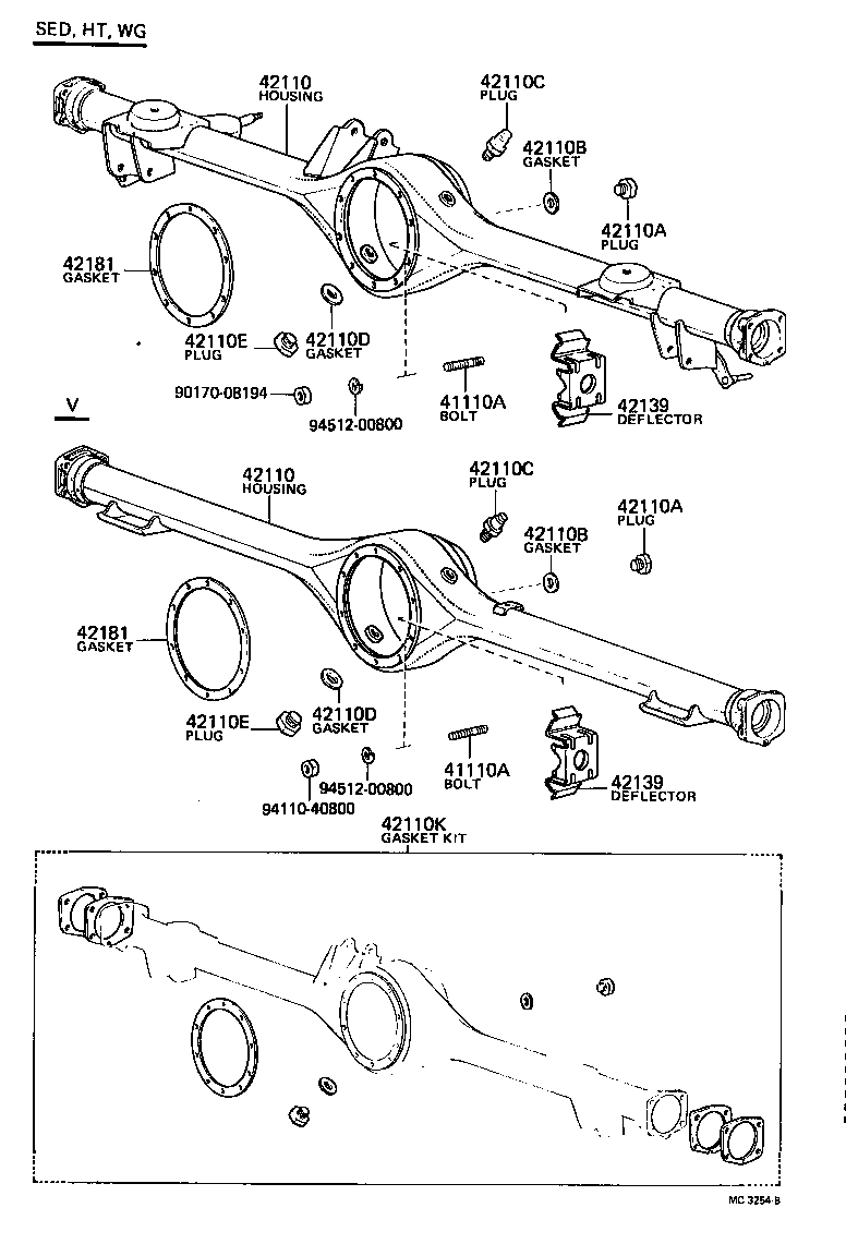  CROWN |  REAR AXLE HOUSING DIFFERENTIAL