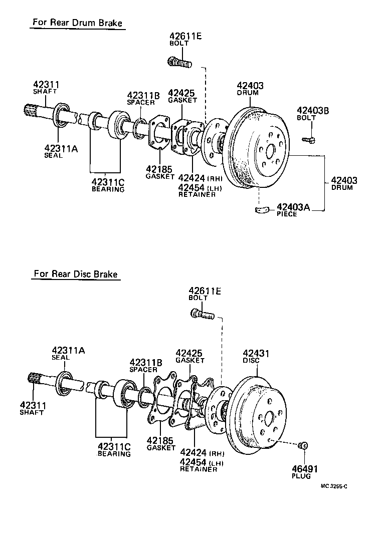  CROWN |  REAR AXLE SHAFT HUB