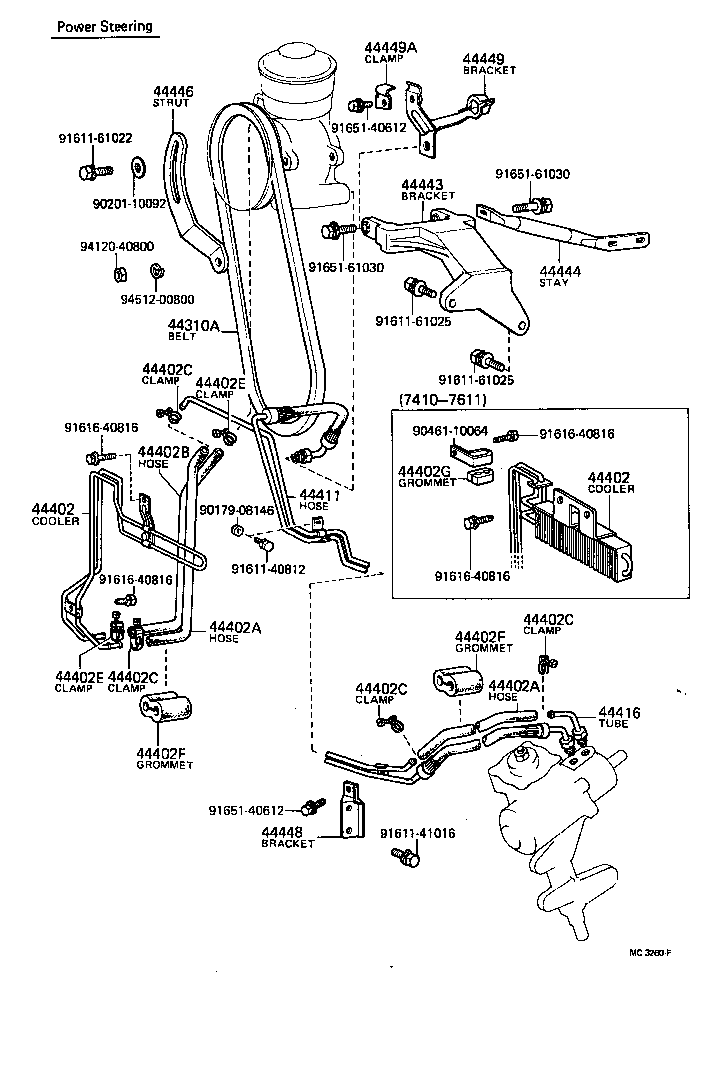  CROWN |  POWER STEERING TUBE