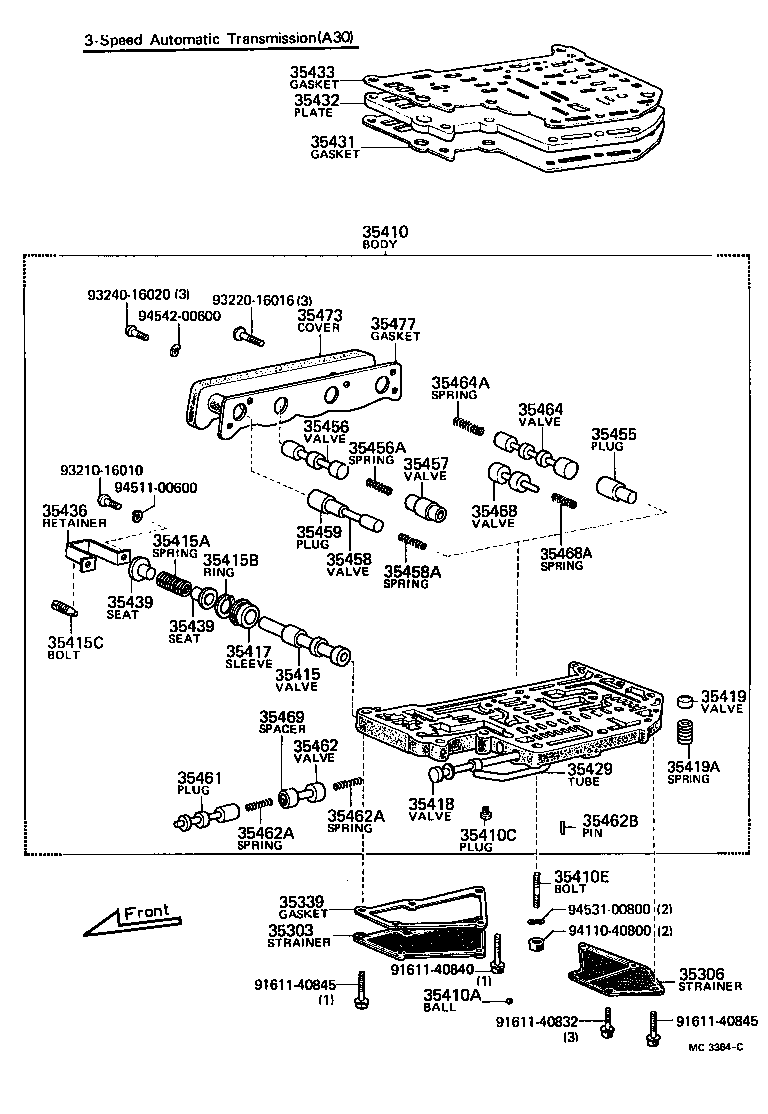  CROWN |  VALVE BODY OIL STRAINER ATM