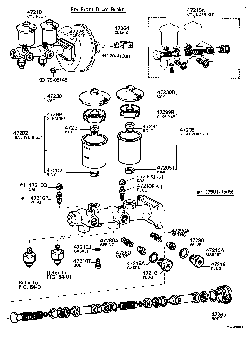  LAND CRUISER 40 45 55 |  BRAKE MASTER CYLINDER